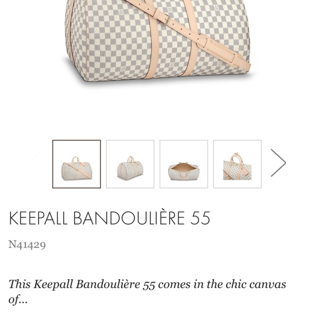 KEEPALL BANDOULIÈRE 55/ Louis Vuitton duffle bag
